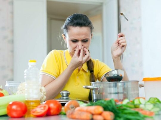 Unhappy events in the kitchen may cause horrible odors